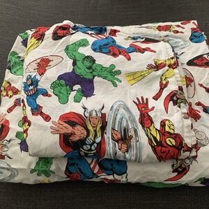 Pottery Barn Kids Comic Marvel Avengers Fitted Flat Sheets